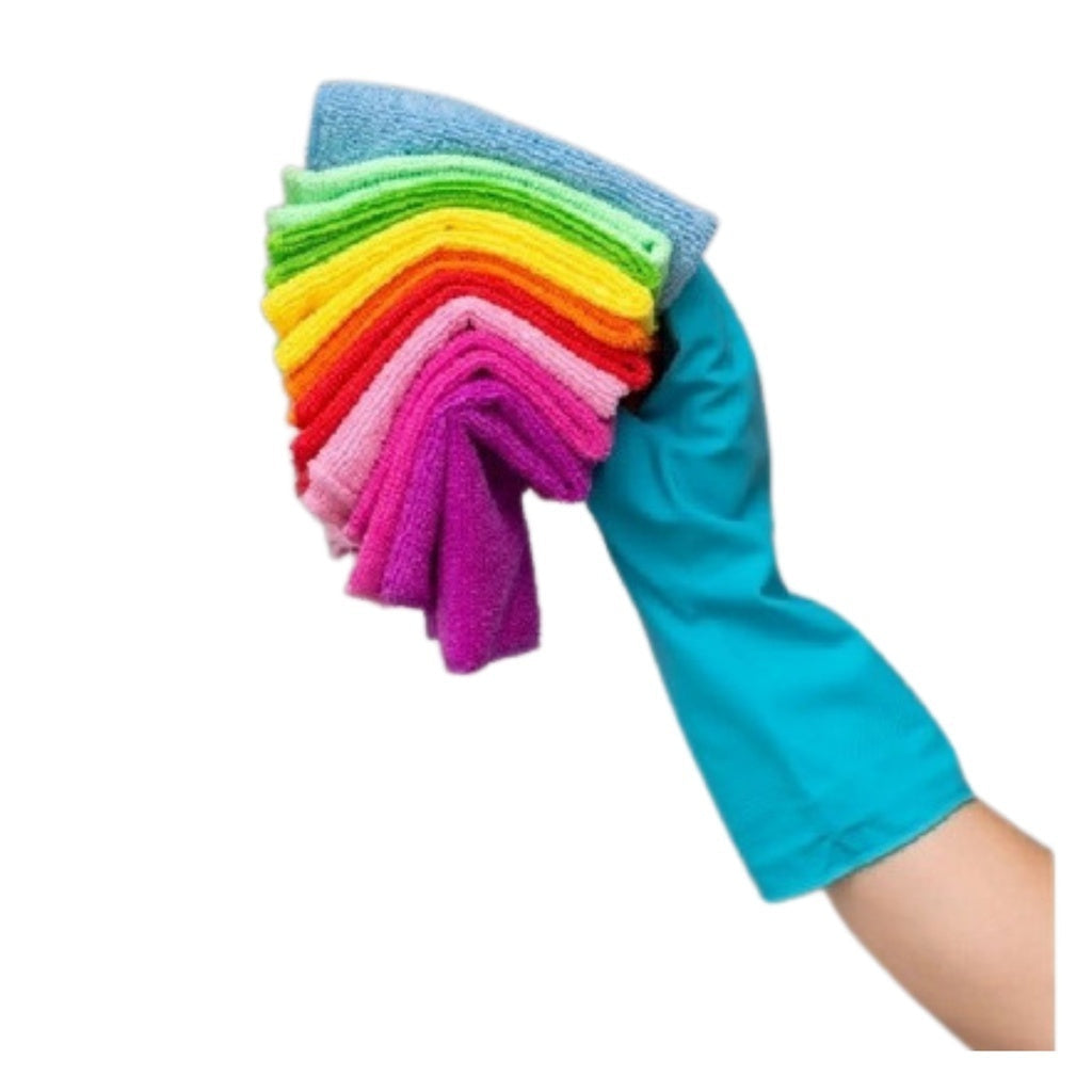 10-Piece Microfibre Cleaning Cloth Set – Only £5.00
