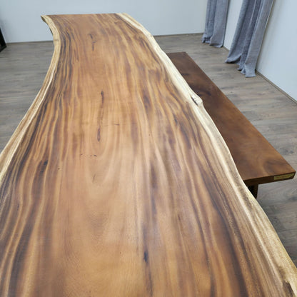 300cm x 88cm Live Edge East Indian Walnut Dinning Table